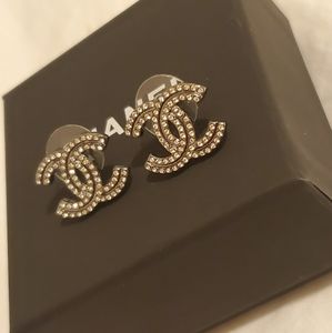 Chanel Dark Metal Earrings